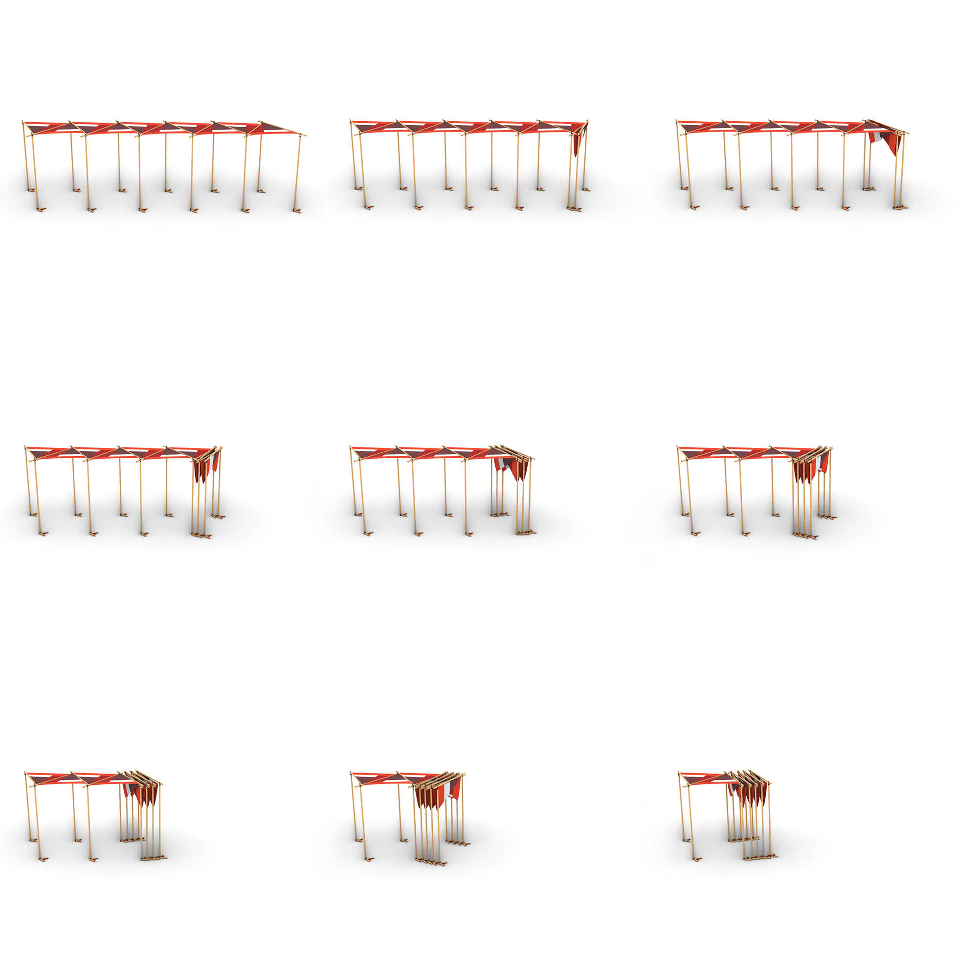 Assemblage des voiles perforées du projet Umbra